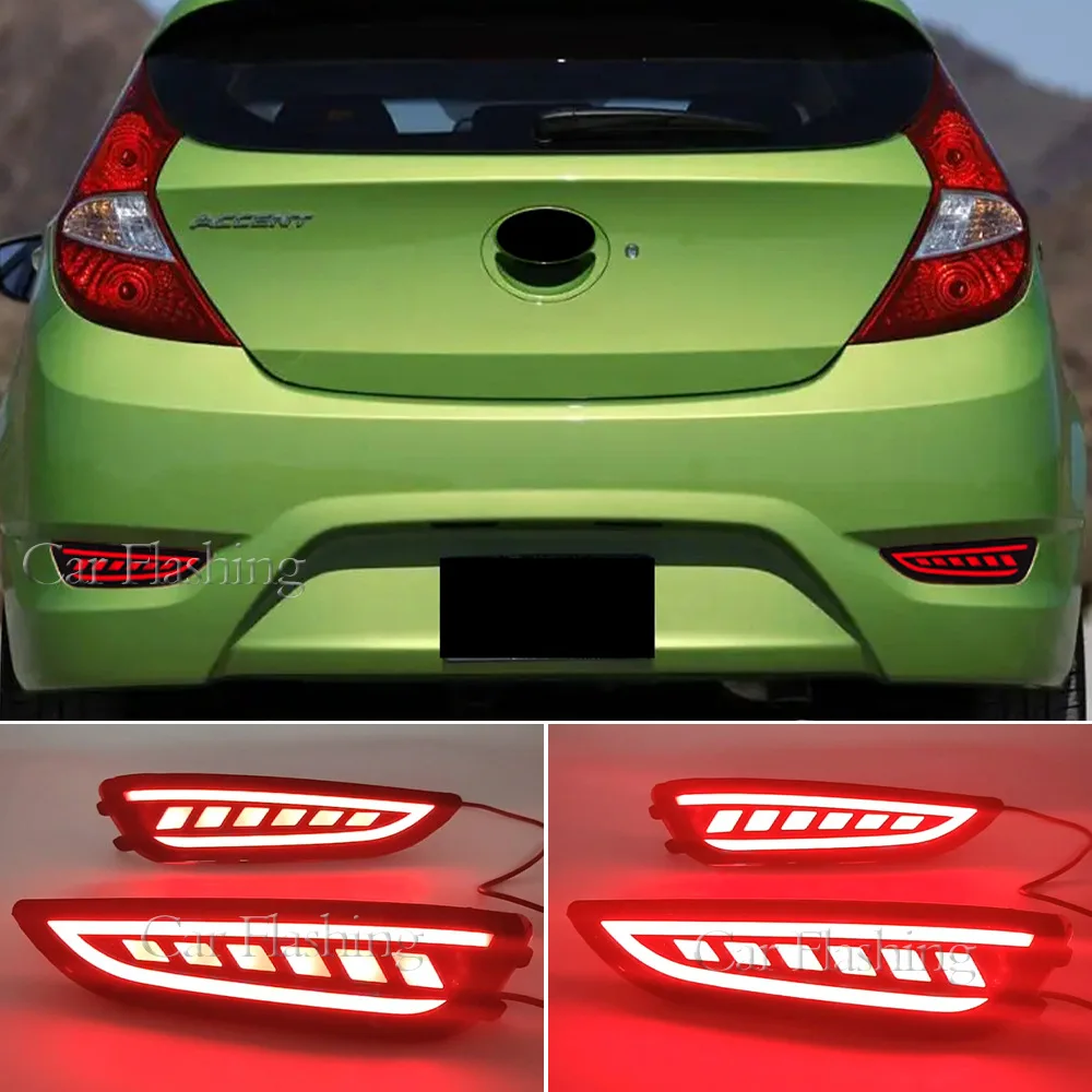 For modern hatchback Renault Yashen models 12-14, with LED rear bumper lights, rear tail lights, and brake lights