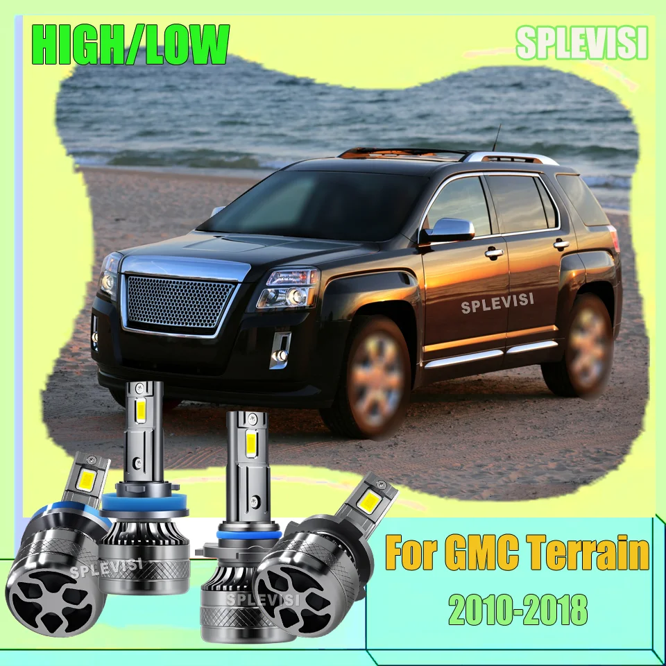 

Led Headlights High Lumens IP68 200W Car Light Bulbs Auto Lamp For GMC Terrain 2010-2018 2011 2012 2013 2014 2015 2016 2017 2018