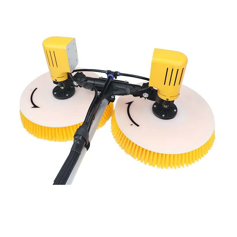 لوحة التلاعب الضوئية للتنظيف، ملحقات معدات الألواح الشمسية، لوحة فرشاة يسار يمين، مفردة، رأس مزدوج