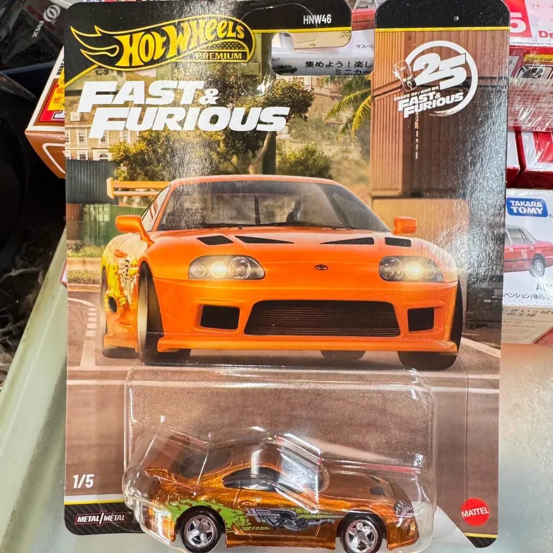 Hot Wheels 2026 6r Batch Fast & Furious Gold Label Toyota Supra Diecast Model 1:64 Real Riders Metal Chassis Car Collectible