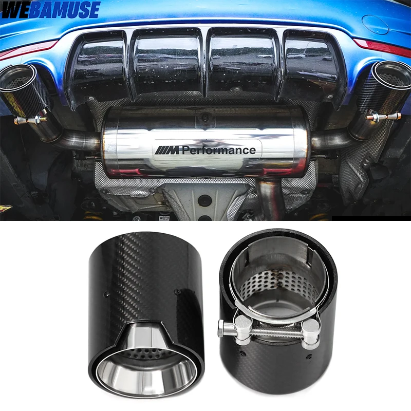 

Для BMW 3 серии 320i 330i 4 серии 425i 428i 430i 440i B48 B58 M Выхлопные трубы из углеродного волокна Выхлопные трубы Глушитель