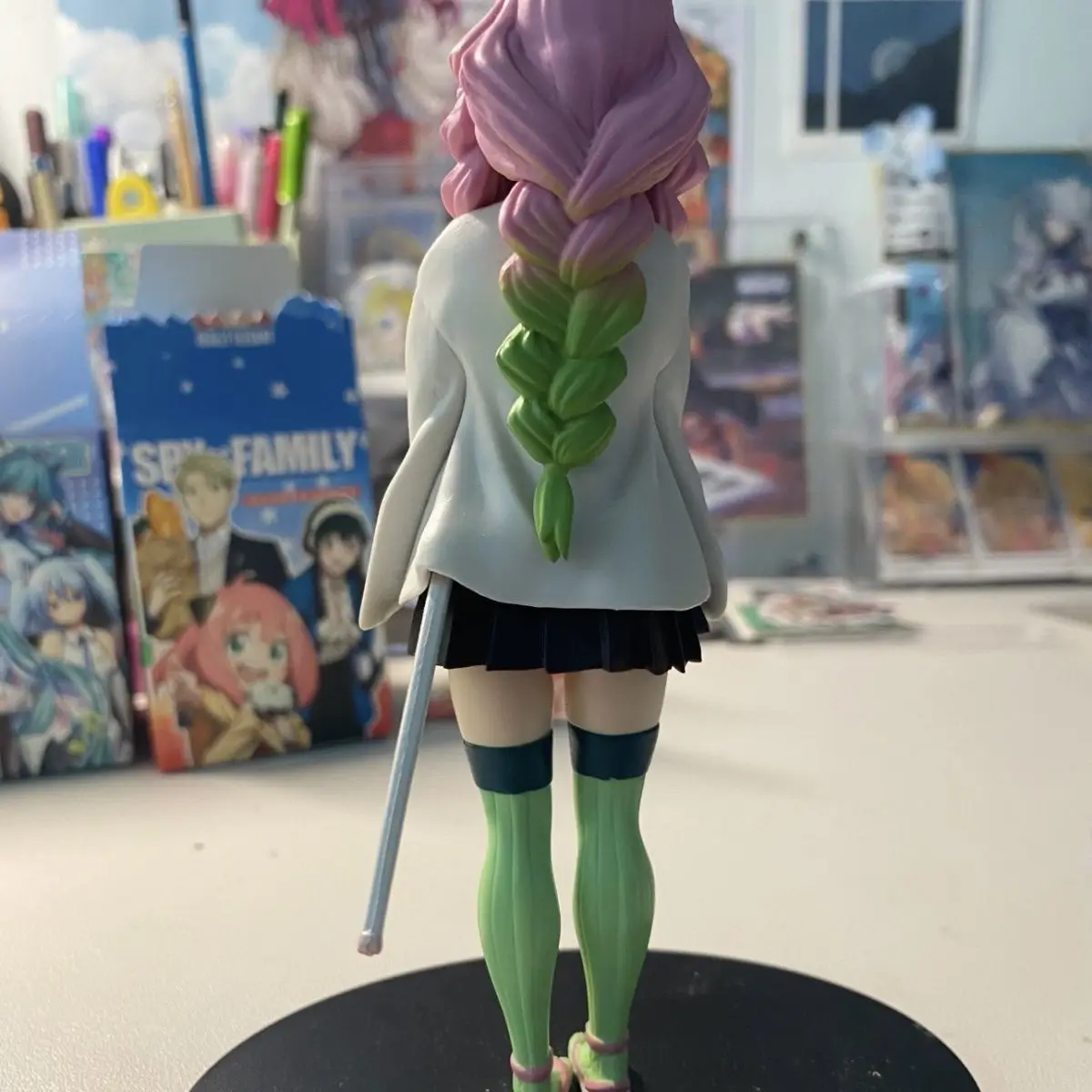 Demon Slayer Love Pillar Mitsuri Kanroji Tanjiro Figurine Friendship Outfit Model Display Cute Fun Gift for Friends view 4