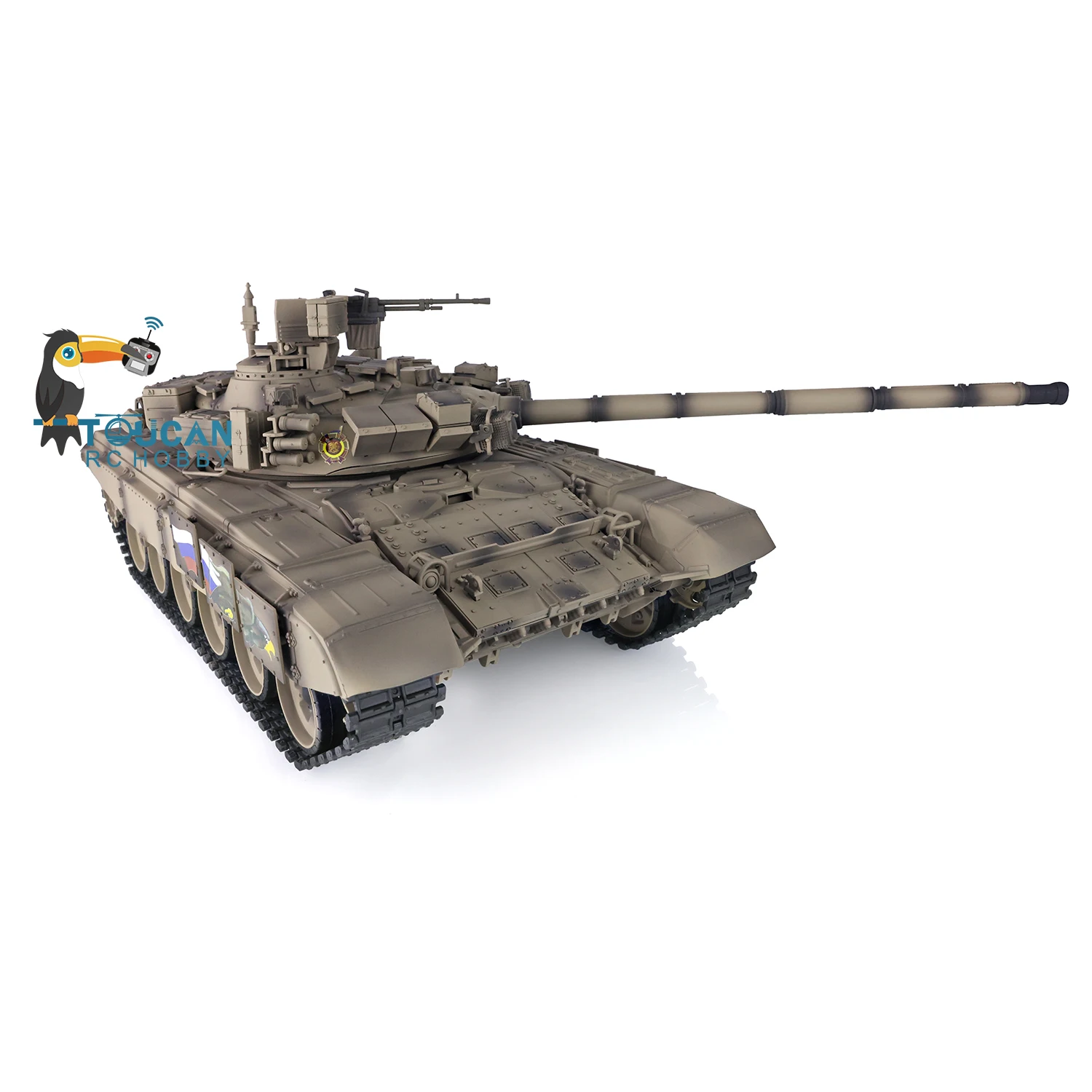 2,4 GHz HENG LONG 1/16 RC Panzer 7,0 Kunststoffversion Russland T90 3938 RTR Modell Infrarotlautsprecher BB-Einheit Rauchspielzeug TH17858