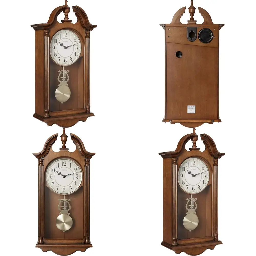 

Brown Cherry Wall Clock, C1517 Model