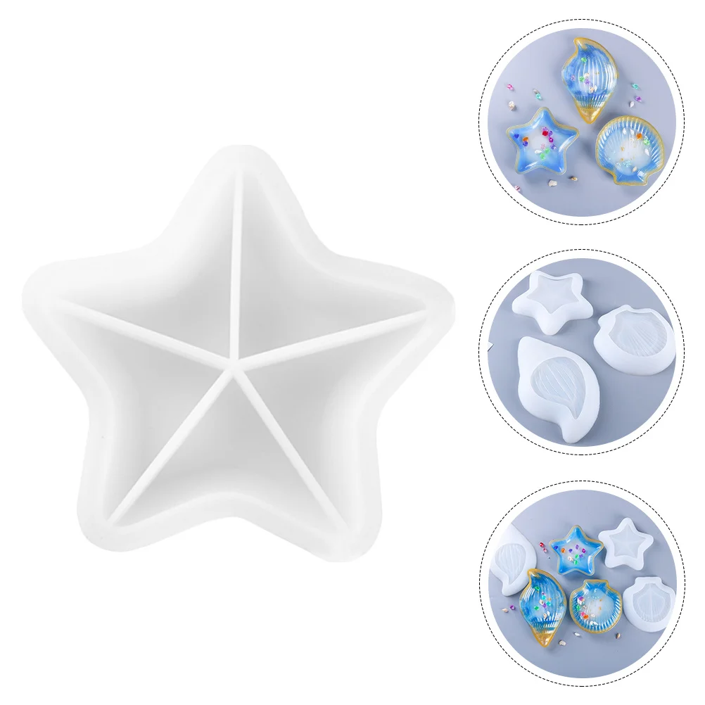 

DIY Silicone Mold Crystal Epoxy Irregular Plate Craft Mold Flexible Easy Clean Household Storage Dish Silicone Art Molds