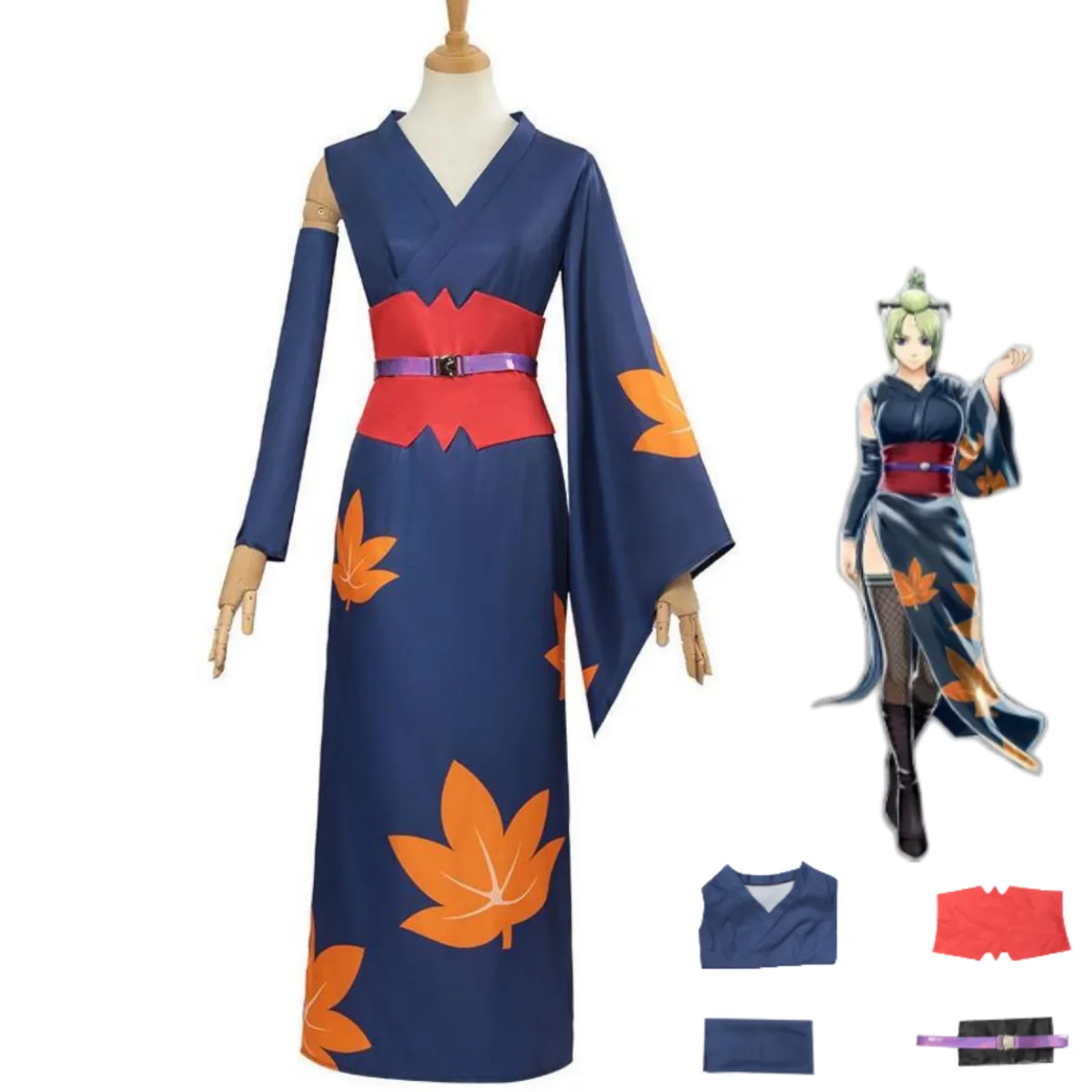 

Anime Gintama Tsukuyo Cosplay Costume Japanese-style Kimono Long Dress Robe Adult Woman Sexy Carnival Halloween Suit