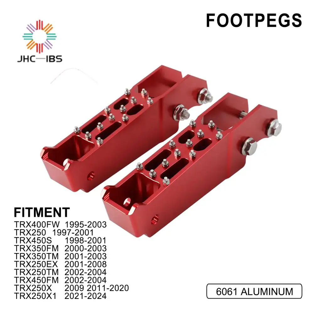 For TRX Motorcycle Accessories Footpegs CNC Anti Slip Auxiliary Pedal For TRX150S TRX250 X X1 TM TRX 350 450 FM 350TM TRX400FW