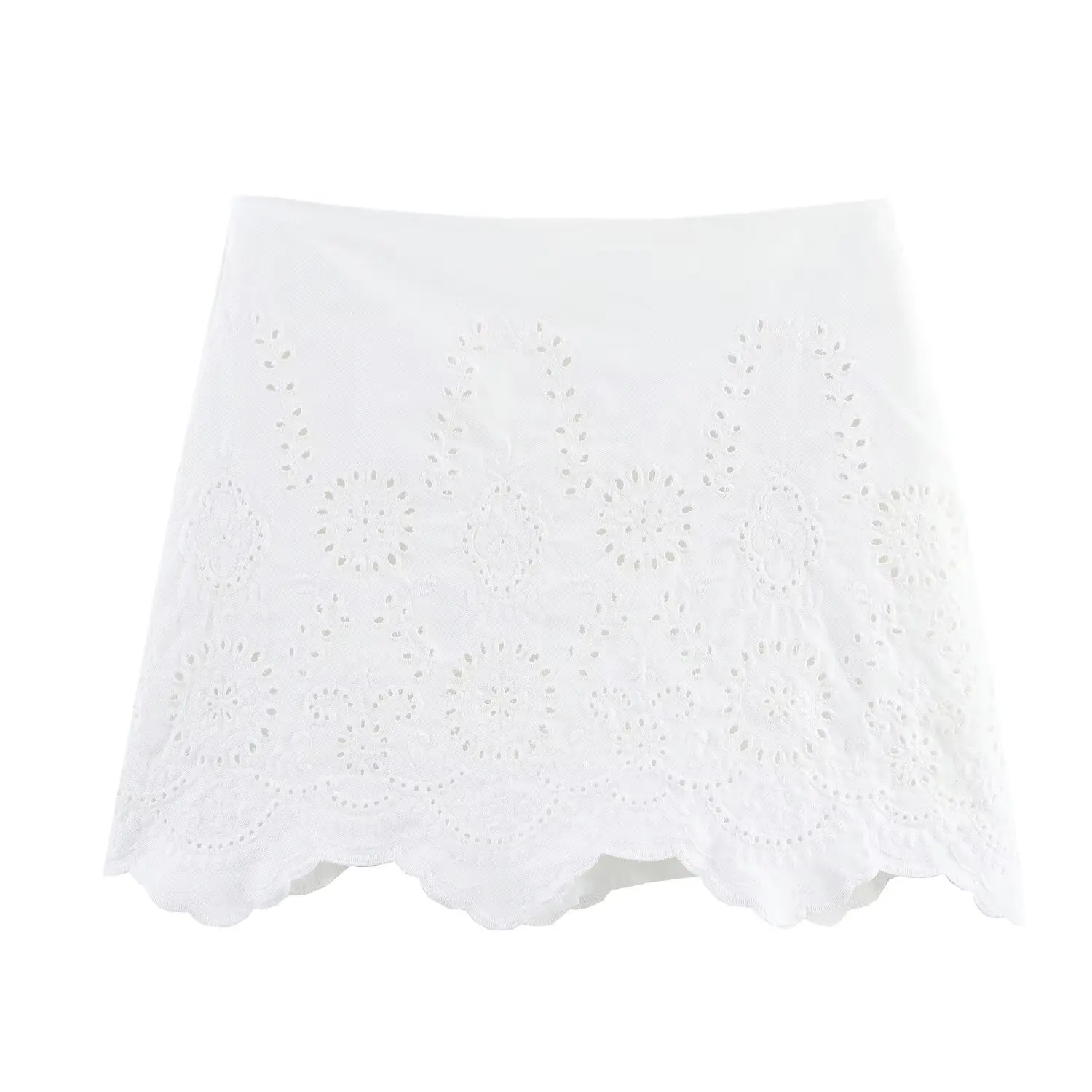 JNLEAOG – gilet ajouré brodé pour femmes, haut en Fiber de Polyester, coupe cintrée, rond Ne ort Sve, vêtements pour filles