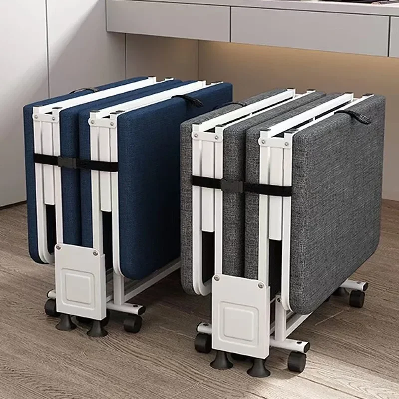 Adjustable Folding Bed with 5-Position Backrest Portable Guest Bed Reclining Bed for Home Office Dorm 60/70/80/100CM Width