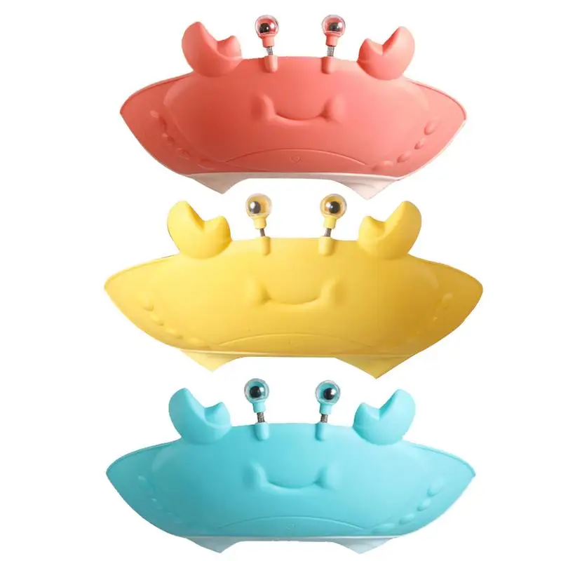 

Baby Shampoo Cap Kids Ear Protective Cap Soft Safety Protection Hat Adjustable Baby Shower Cap Prevent Water From Entering The E