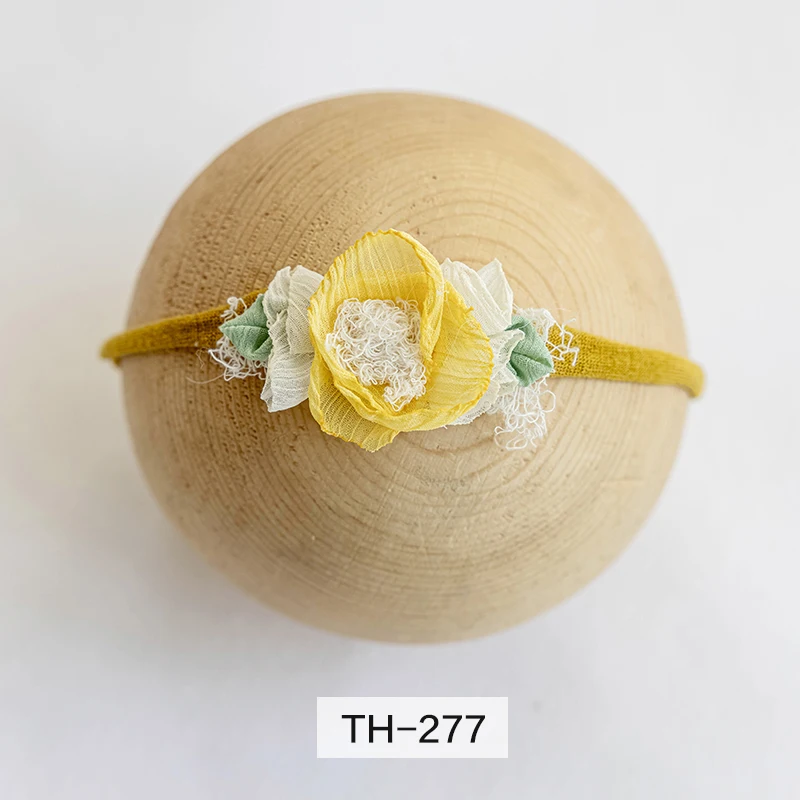 Newborn Photography Headband  Various Styles Of Adjustable Artificial Flower Headwear For 0-3 Months Studio Photo Accessories