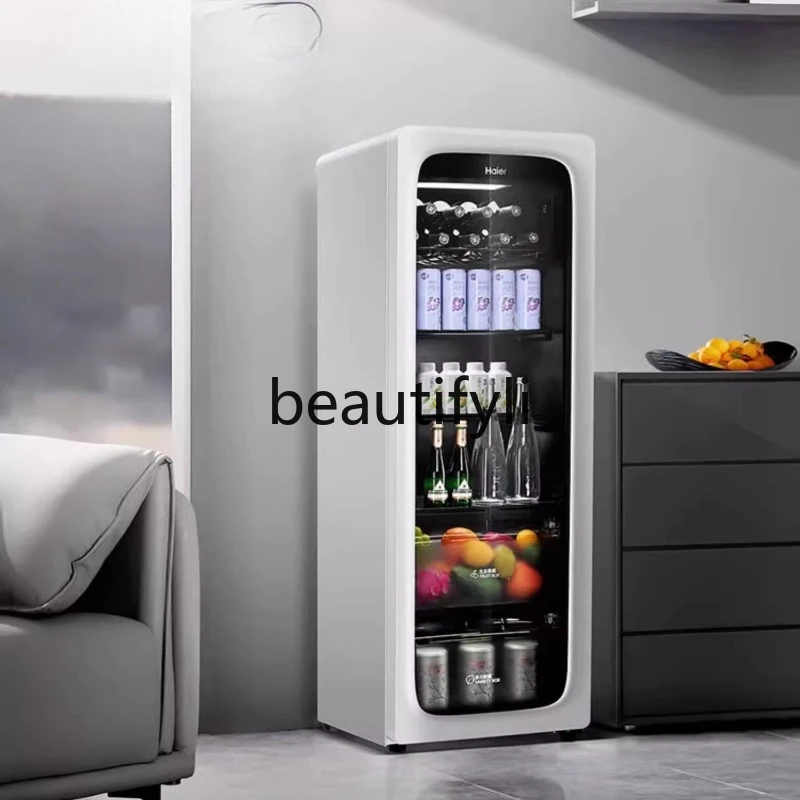 

200L Household Ice Bar Living Room Refrigerated Cabinet Beverage Fruit Preservation Cabinet