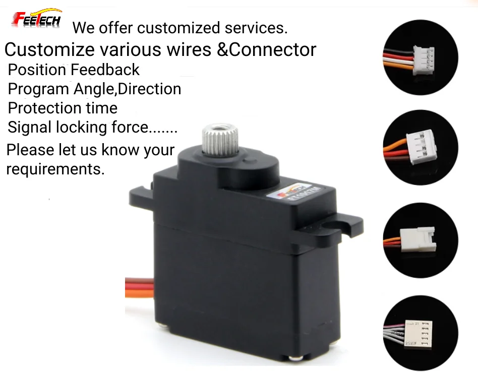 5PCS FT1017M Servo Digital 180 Derajat 0.142detik 6V Sensor Magnetik Metal Gear 5.5kg Servo Untuk Aksesoris Drone Sayap Tetap HS-82