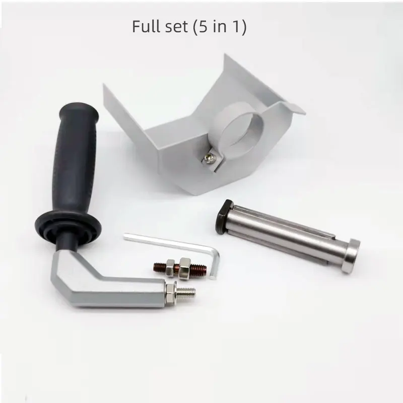 M14/10 Angle Grinder Modified Hand Held Linear Roller Polishing Accessories Side Handle Adapter Protective Cover Full Set 5 in 1