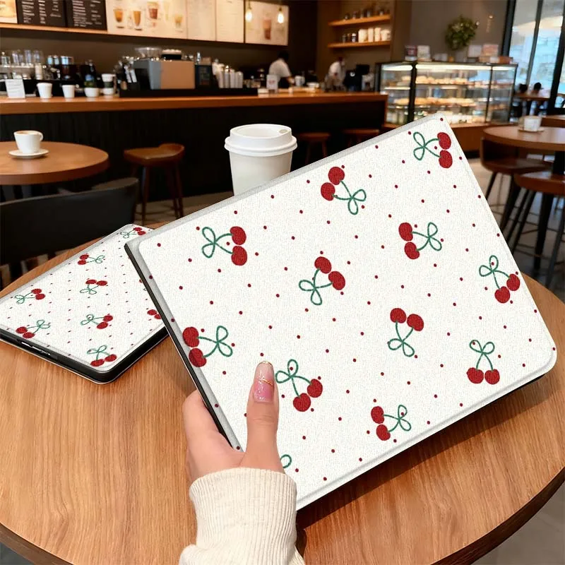 Cherry cartoon heart design For iPad Pro Air Mini 1 2 3 4 5 6 7 7th 8th 9th 10th 11th 10.2 9.7 10.5 10.9 11 12.9 Tablet Case