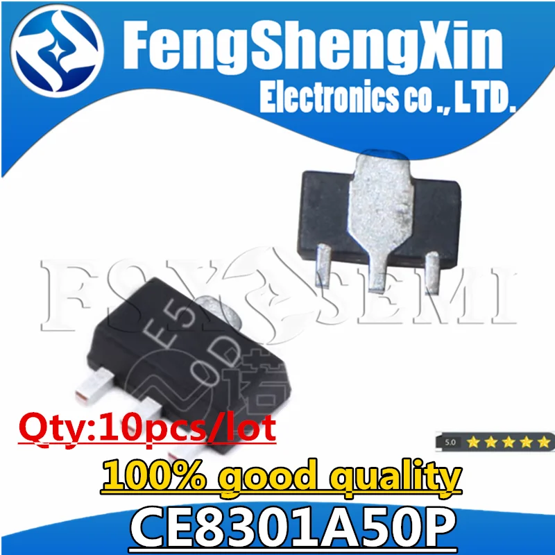 10 قطعة/الوحدة جديد CE8301A50P CE8301 CE8301A50 E5 0P 0D SOT89 الداعم رقاقة IC