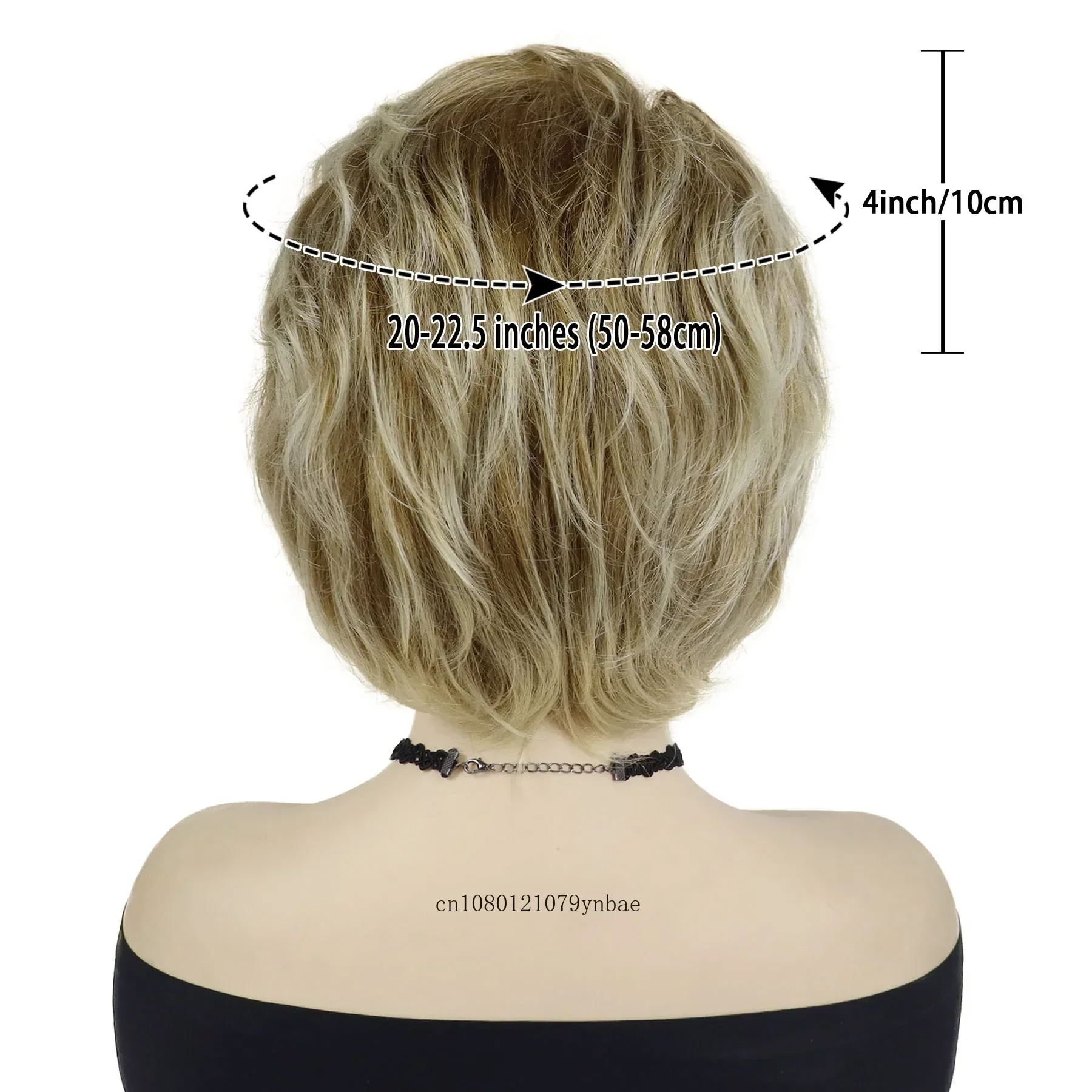 合成ピクシーカットヘアスタイルショートカーリーウィッグ前髪付きオンブルブロンドウィッグ女性用デイリーコスプレパーティーコスチューム耐熱性