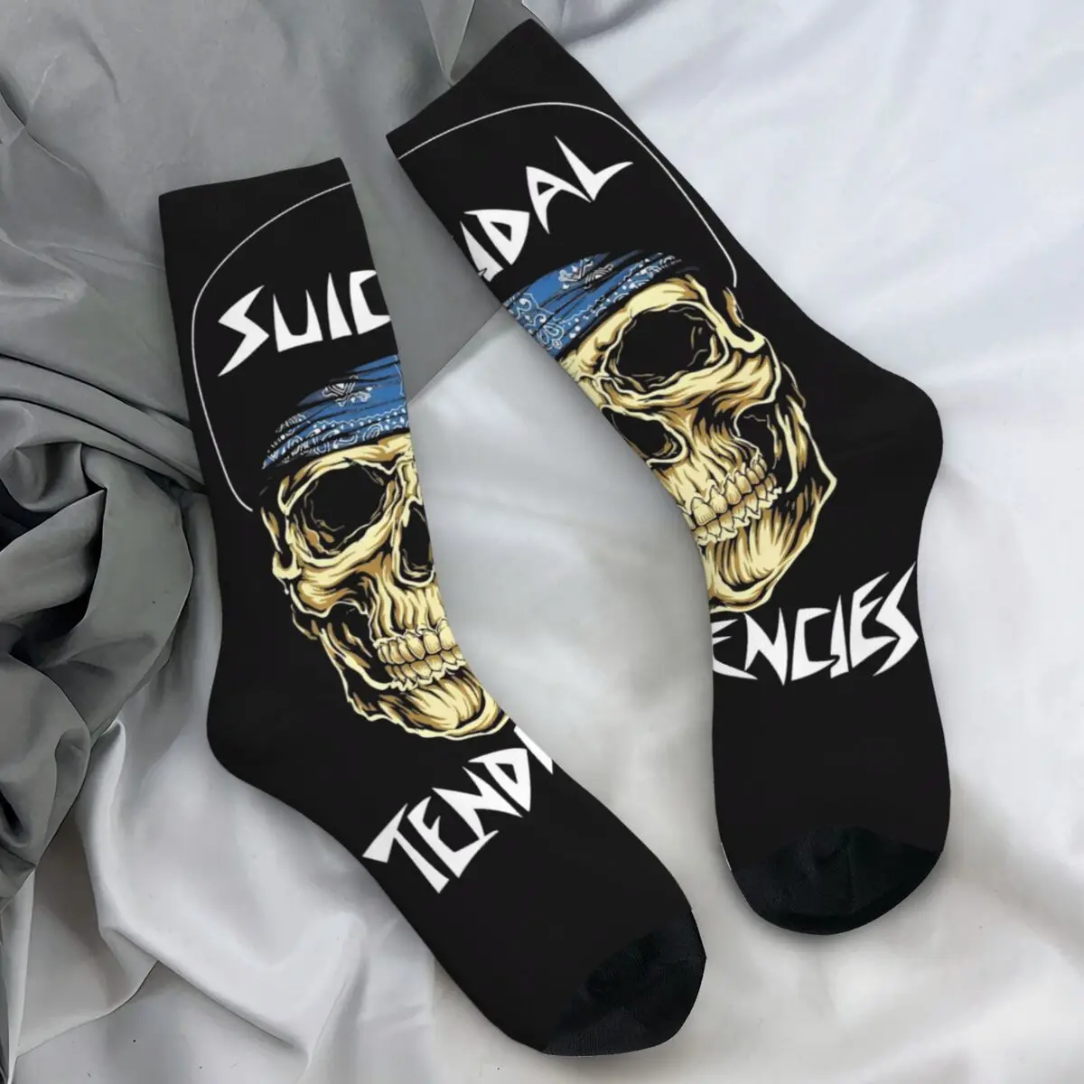 Suicidal Tendencies Band Stockings Adults Men Skull Socks Quality Korean Socks Autumn Outdoor Anti Bacterial Socks Birthday Gift