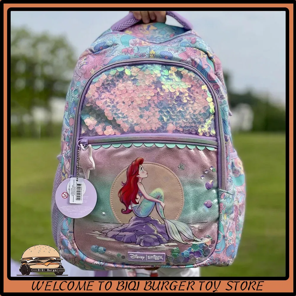 

Disney Smiggle Mermaid School Backpack Children's Cartoon School Backpacks Mermaid Bag Children's Bag Birthday Gifts for Girls