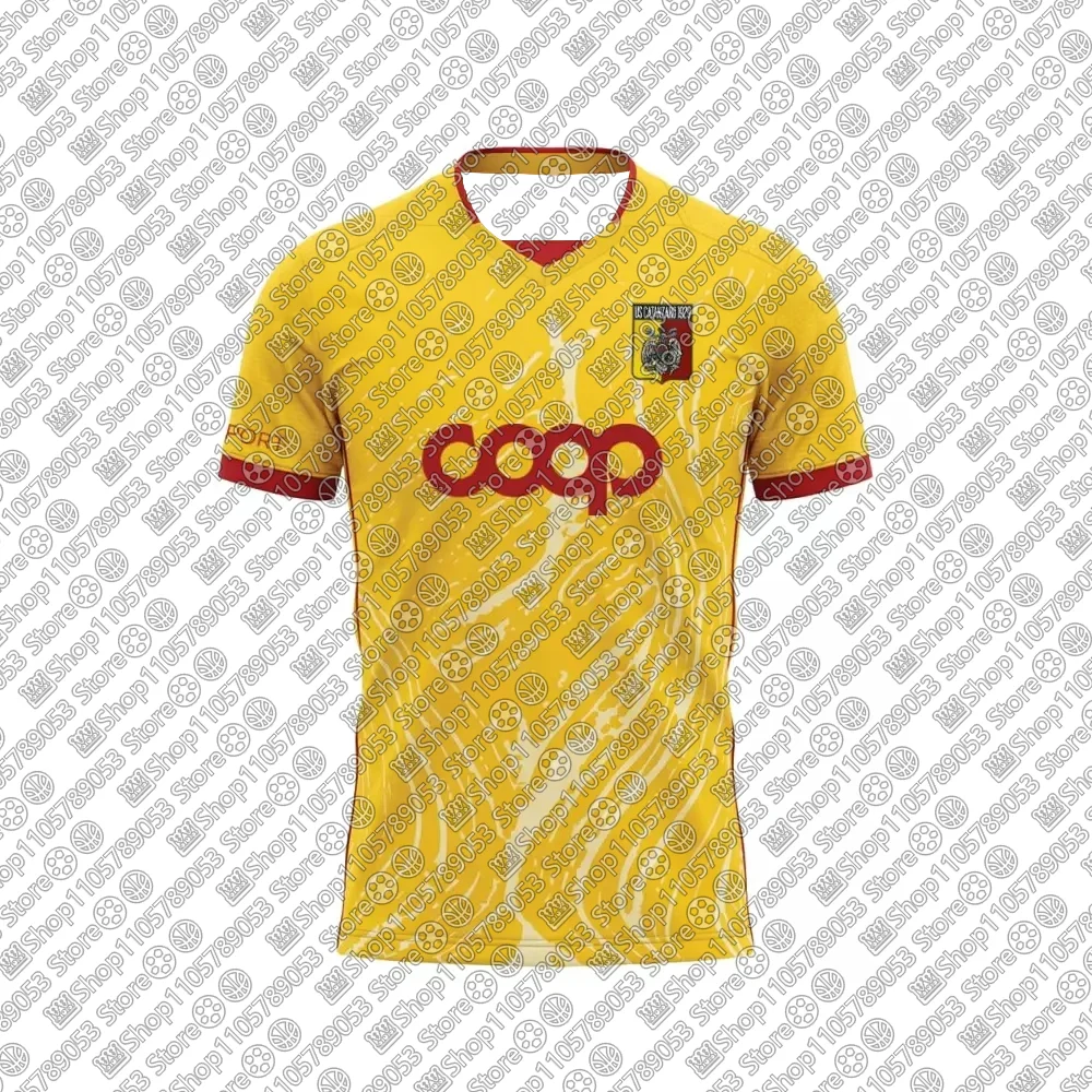 26-27 Neues Herren-Italien-Fußballtrikot, Unisex, für Spiel und Training, schnelltrocknend, atmungsaktiv, für Erwachsene, US Catanzaro Heim-, Auswärts- und Drittes Trikot