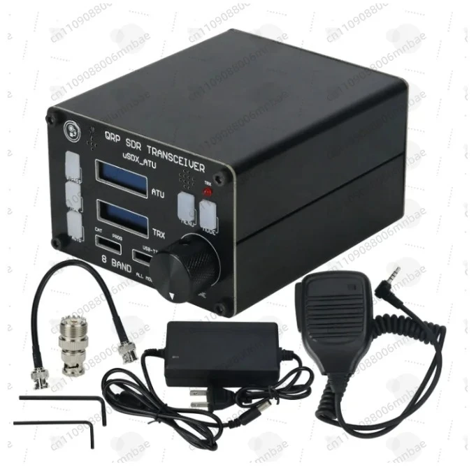 uSOTA-ATU USDX HF QRP SDR Transceiver Built-in ATU-100 Antenna Tuner with Dual OLED Display