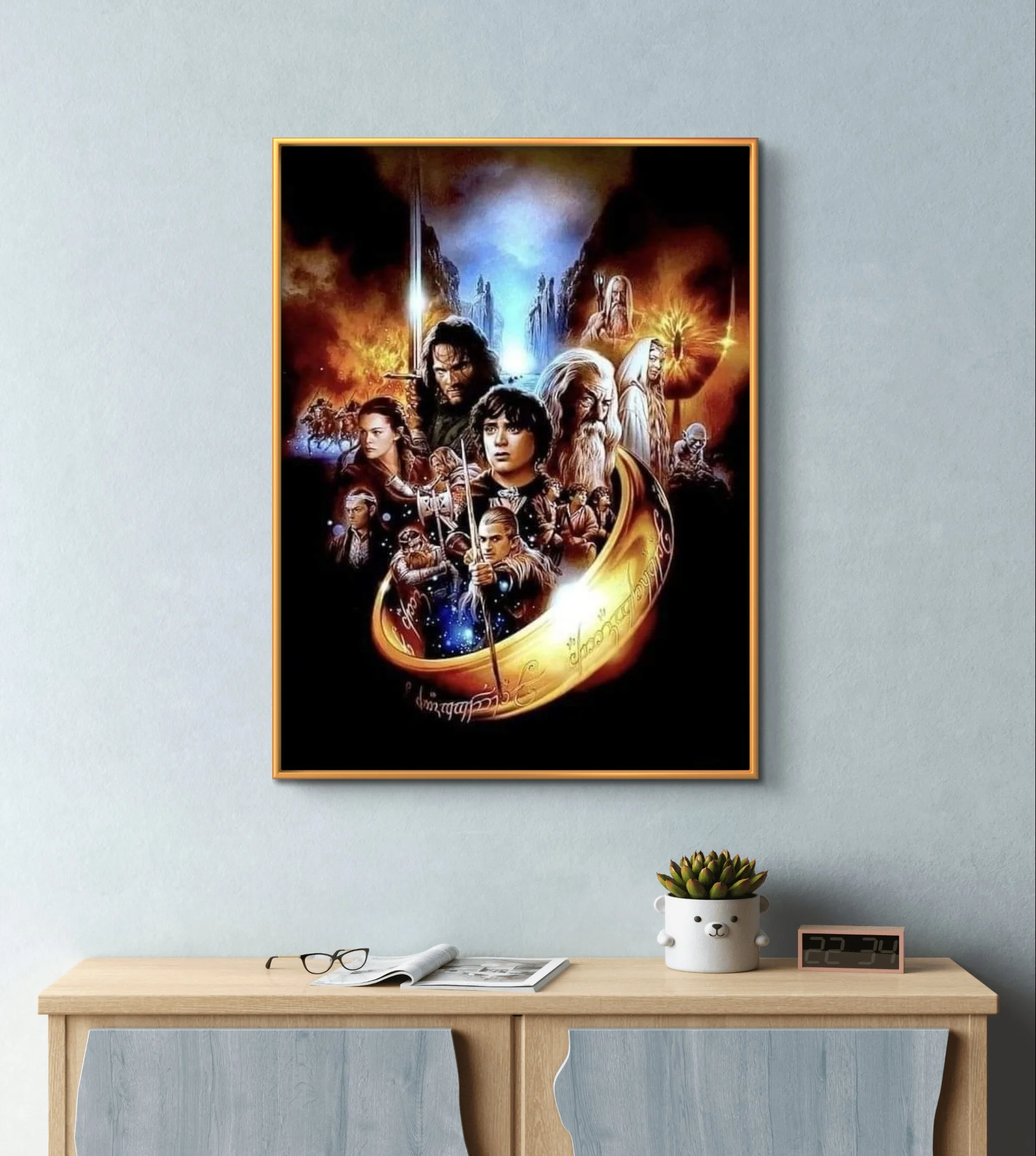 For The Lord of the Rings Diamond Painting Kit Movies Posters Diy Diamond Embroidery Mosaic Oil Painting Hand Gift Home Decor
