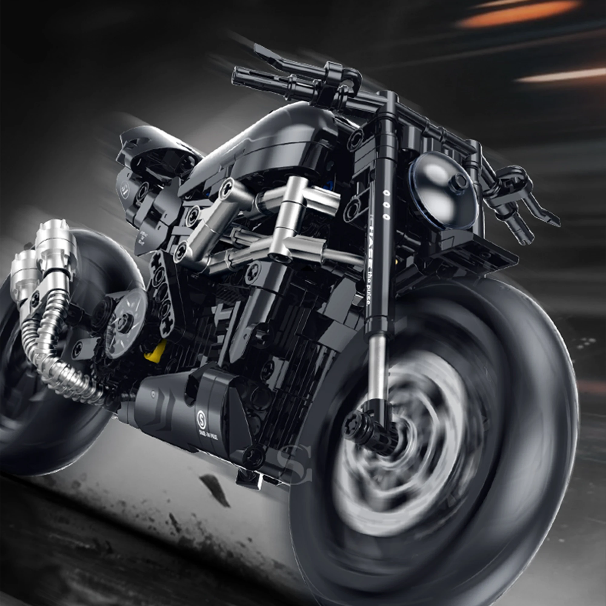 Bloques de Construcción de Motocicleta City Moto Racer, 538 Piezas, Motocicleta Deportiva de Velocidad Técnica XDiavel s 1:8, Juguetes de Ladrillos para Niños y Adultos