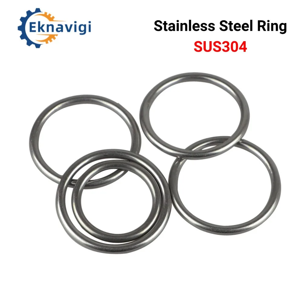 

304 Stainless Steel Ring M3 M4 Without Trace Circle O-ring Ring Suspension Ring Seamless Welded Ring Metal Connection Ring