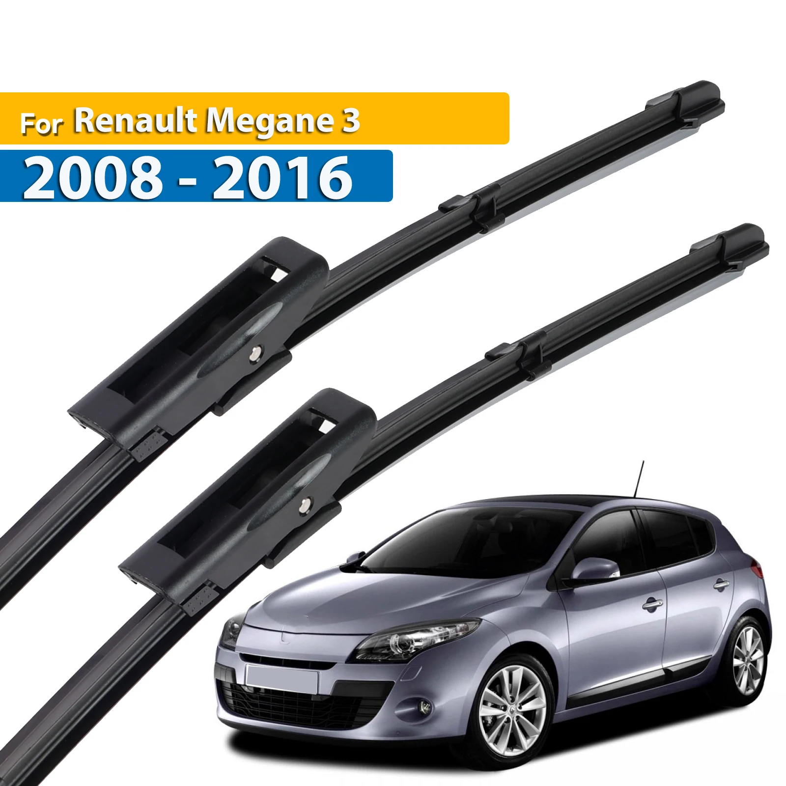 Erick\'s Wiper LHD Front Wiper Blades For Renault Megane 3 MK3 2008 - 2016 Windshield Windscreen Window Car Rain Brushes 24\