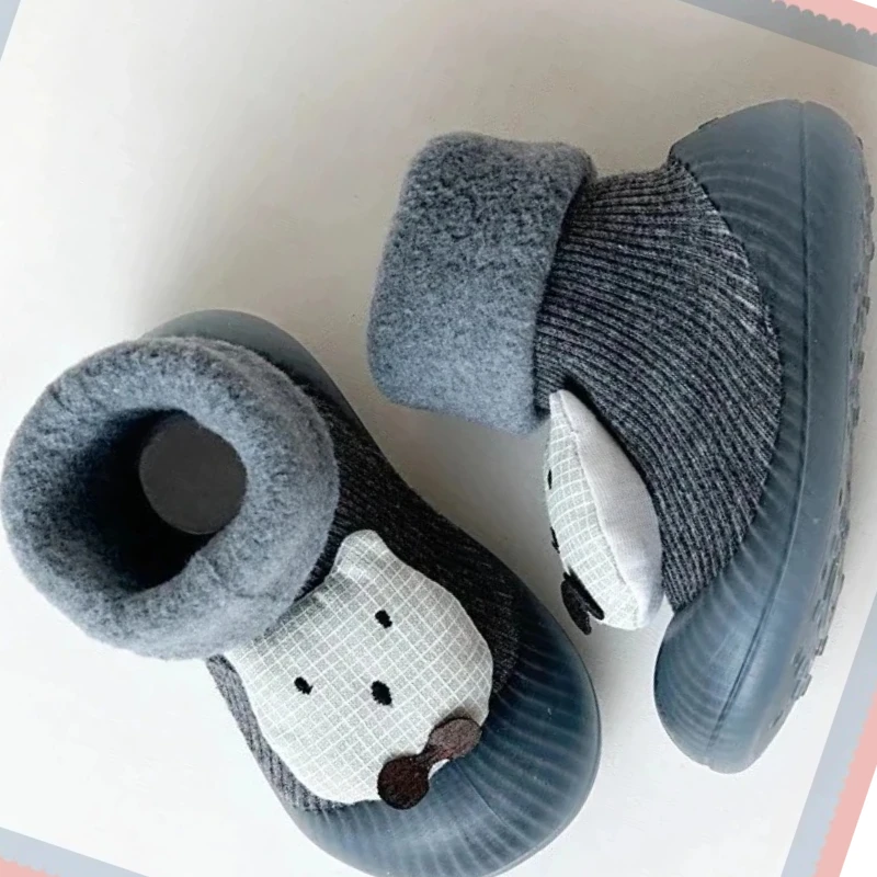 

Симпатичные нескользящие износостойкие домашние туфли в классическом стиле, детская прогулочная обувь, осенне-зимние утолщенные детские носки с мягкой подкладкой