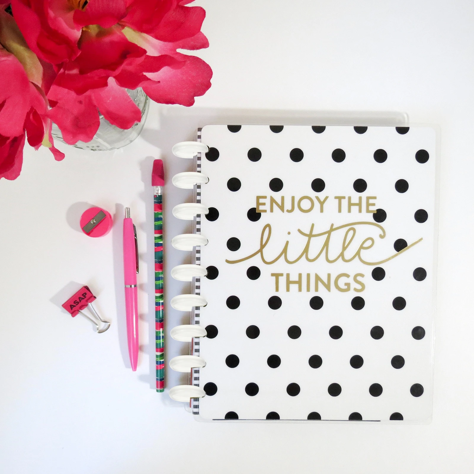 44 Pcs Book Ring Disc Binding Buckle Office Notebooks Expander Discs Abs Mini Planner Rings