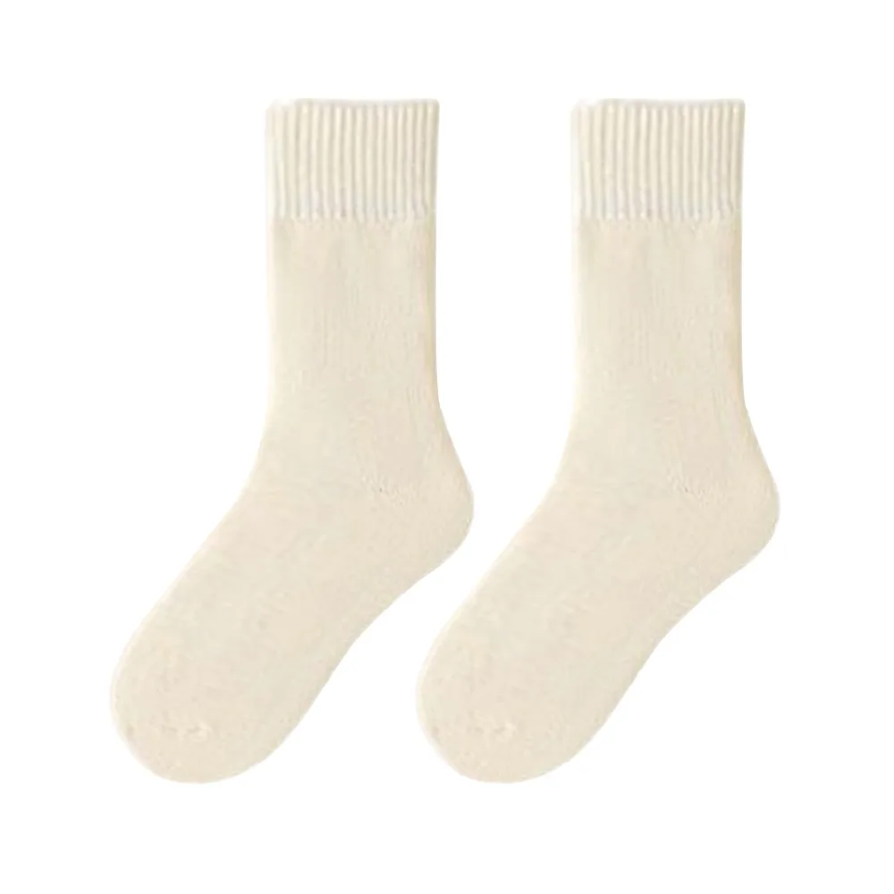 

Polyester Cotton Winter Warmer Thicken Sock Thermal Wool Medium Tube Sock Sleeping Socks Seamless Keep Warm Tool For Man