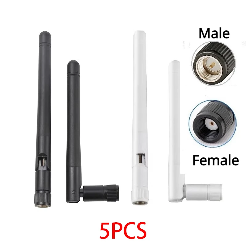 

5Pcs 2.4G Antenna with SMA Male 3dBi Omni WIFI Antenna with RP SMA male Female plug connector for wireless router antenna wi-fi