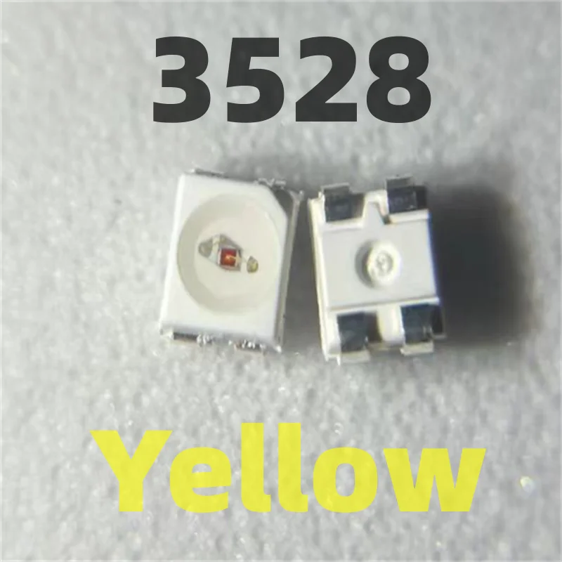 20PCS LY E6SF 3528 YELLOW SMD LED LYE6SF PLCC-4 590NM 2.15v 50mA 2475mcd Light Beads Lamps LY E6SF-ABCA-36-3B5A Common Cathode