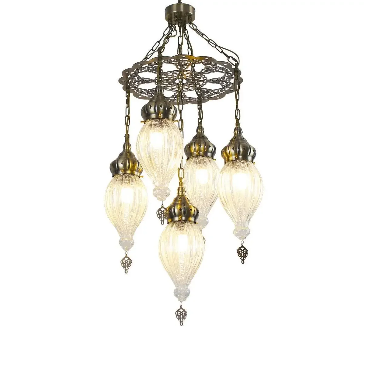 Turkey Ethnic Pendant Lamp Vintage Hanging Ceiling Light for Hotel Cafe Bar Romantic Living Room Balcony Stair Lighting