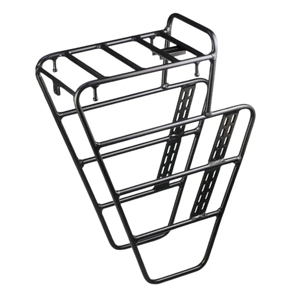 AliExpress NONE Steel Bike Front Fork Luggage Bracket Cycling Front Cargo Rack Adjustable MTBs Bike Side Mount Bag Stand For Bicycle Accessories