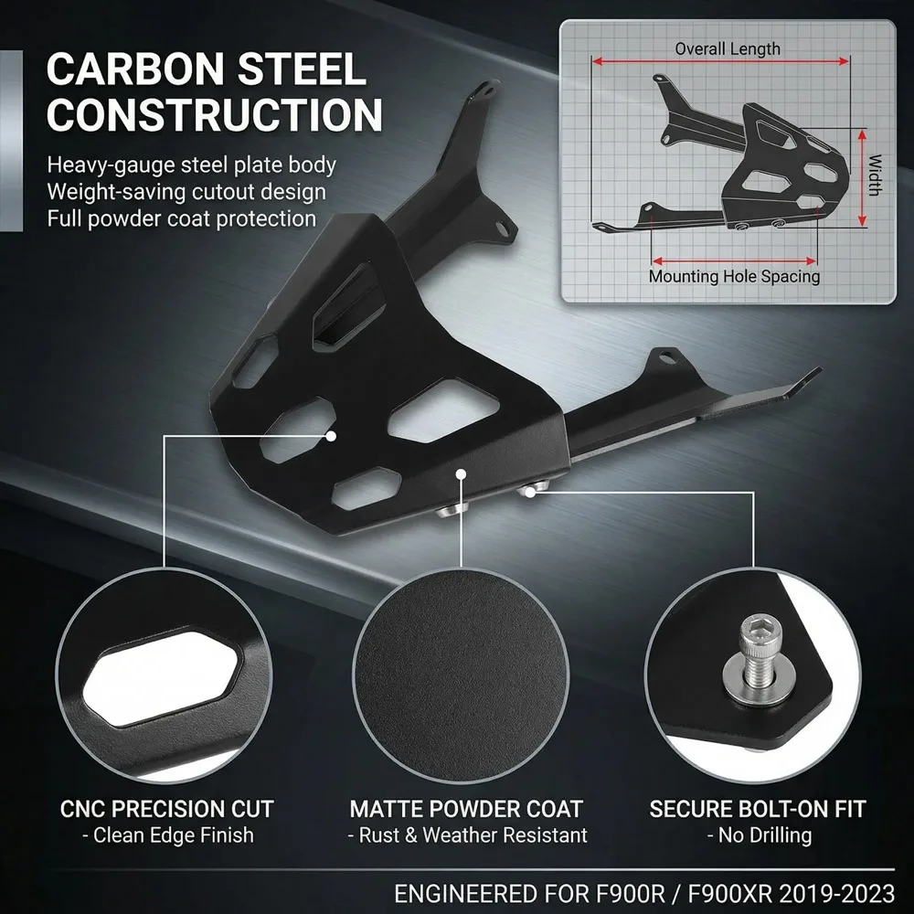 For BMW F 900 R F900XR 2019 2020 2021 2022 2023 Motorcycle Rear Rack - Cargo Shelf Luggage Bracket Carrier Holder Accessories