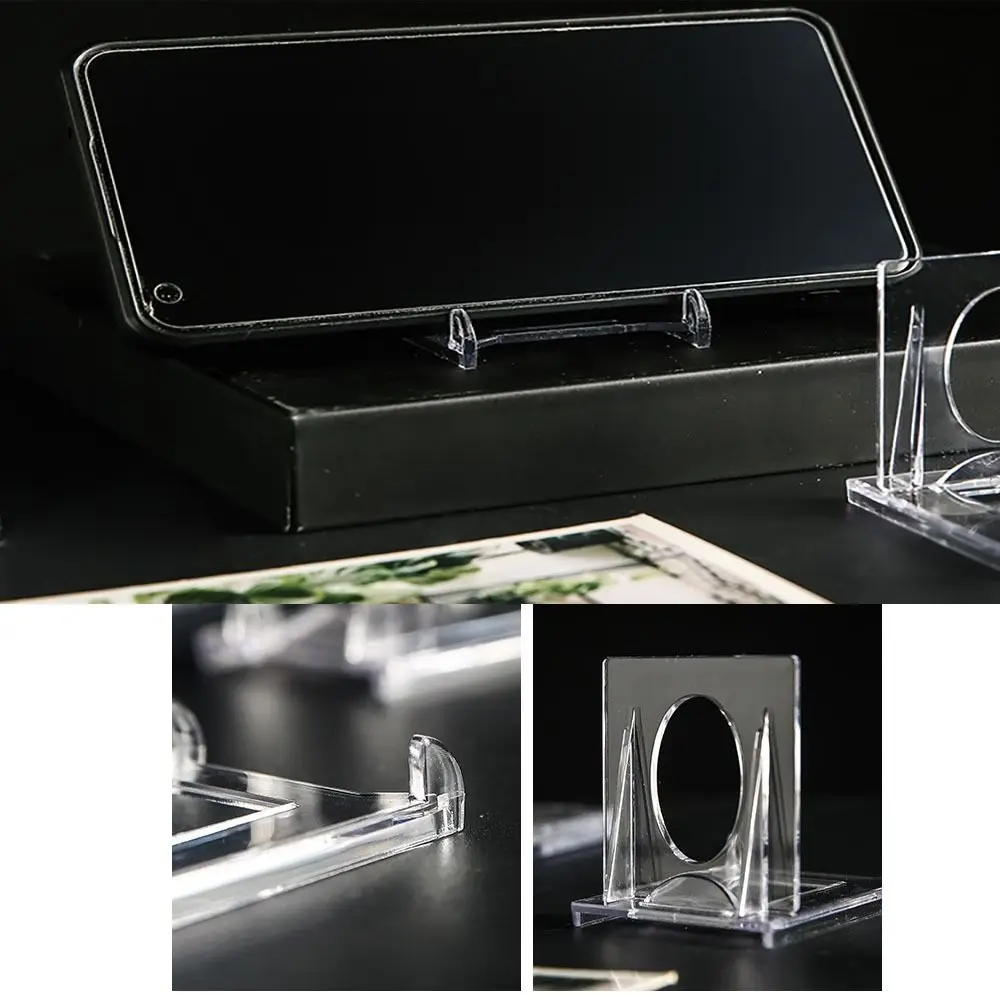 Shelf Clear Display Stand Adjustable Multipurpose Picture Frames Rack Transparent Mini Display Easels
