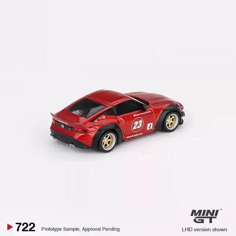 MINIGT 1:64 coche de juguete, vehículo deportivo de aleación fundido a presión, Colección #722, Rojo