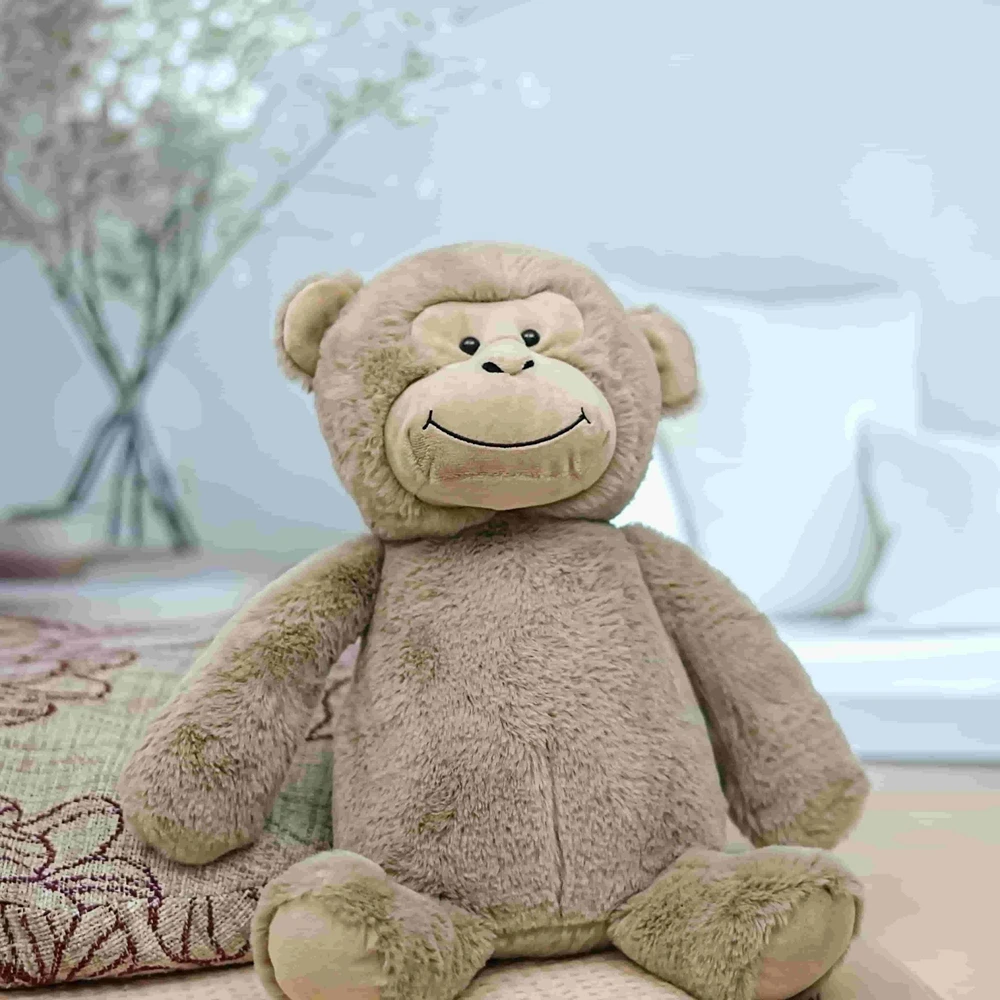 

35CM Cute Brown Soft Monkey Plush Toy for Soothing a Sleeping Baby Small Monkey Doll for Children as a Birthday Gift