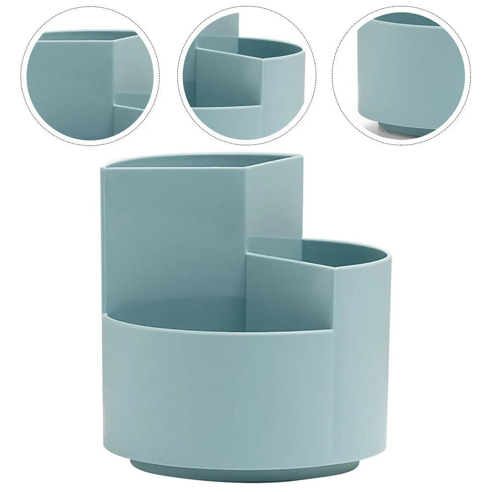 

Вращающийся органайзер для косметики с 3 отделениями: подставка для ручек, помад, лаков для ногтей, кистей. Для рабочего стола, туалетного столика, ванной комнаты.