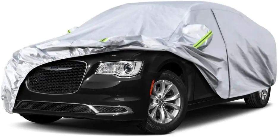 

Custom Fit Chrysler 300 Car Cover 2004-2025, Waterproof All Weather Protection with Zipper Door