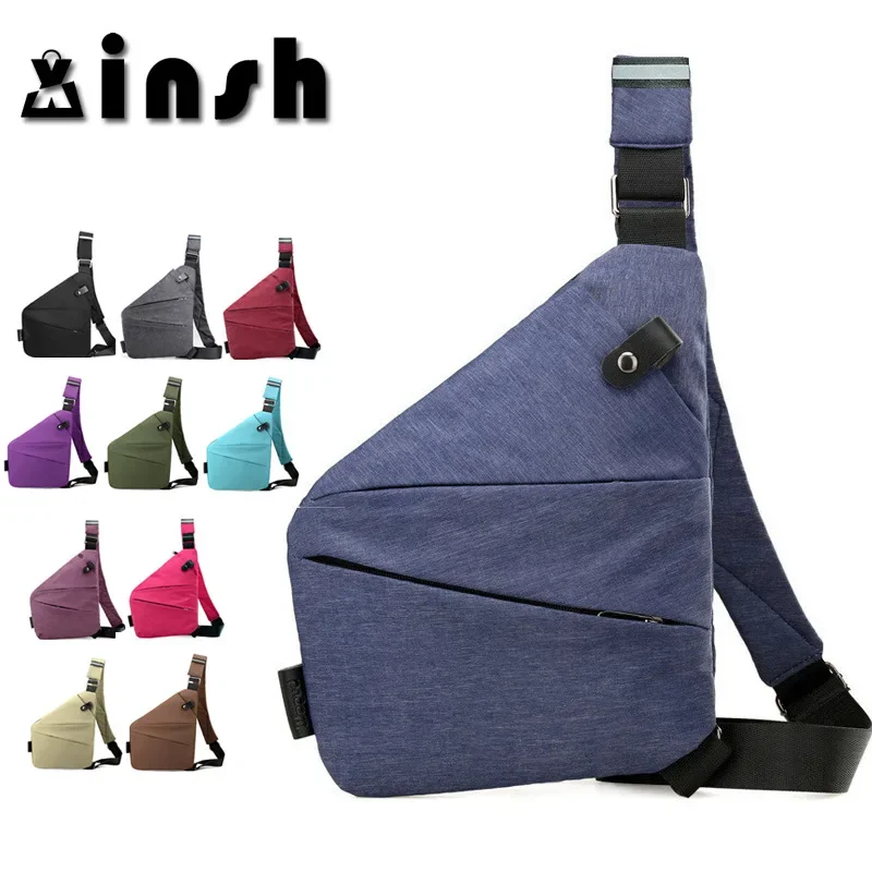 

Нейлоновая сумка через плечо большой емкости для мужчин, правая сумка через плечо, простой дизайн, легкая повседневная сумка на одно плечо