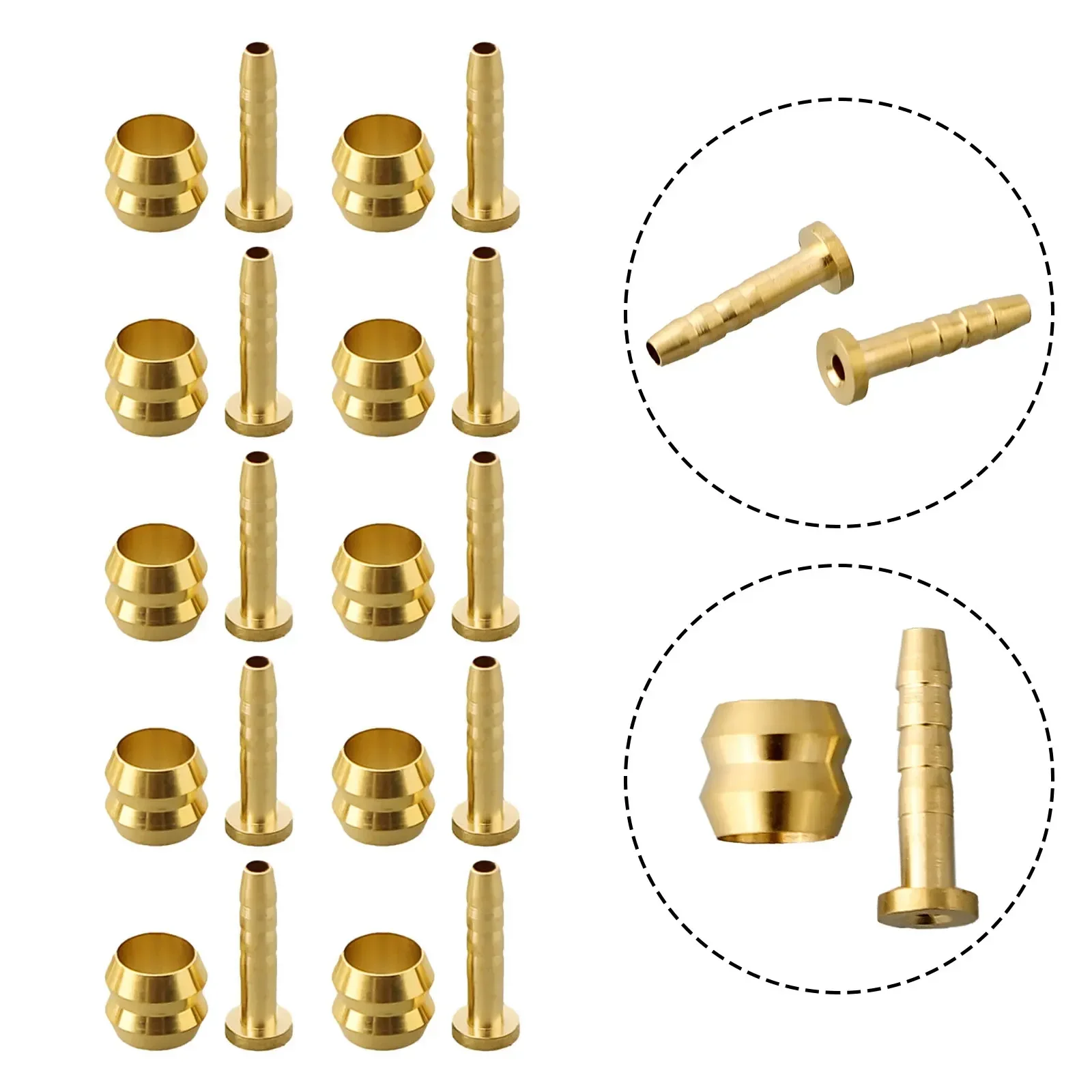 10set BH90 BH59 Olive+Connecter Insert Hydraulic Brake Hose Mountain Bike Bicycle Brake Hose Fitting Accessories Part