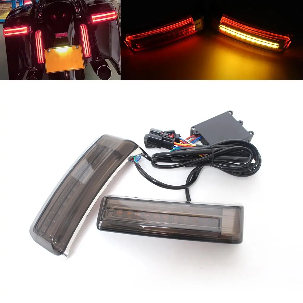 

Светодиодный фонарь для мотоциклетных кофров, задний стоп-сигнал, указатель поворота, верхний фонарь для багажа, аксессуары для Harley Touring Electra Glide FLHX FLTRX FLHR