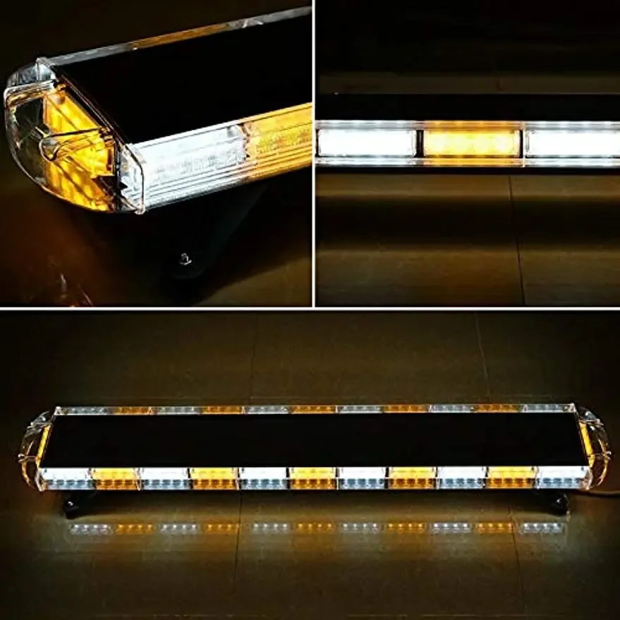 Light Bar Emergency Beacon Warn 16 Flashing Modes Strobe Flash Lamp with Horn Display Switch Beacon Warn LED Strobe Lights Bars