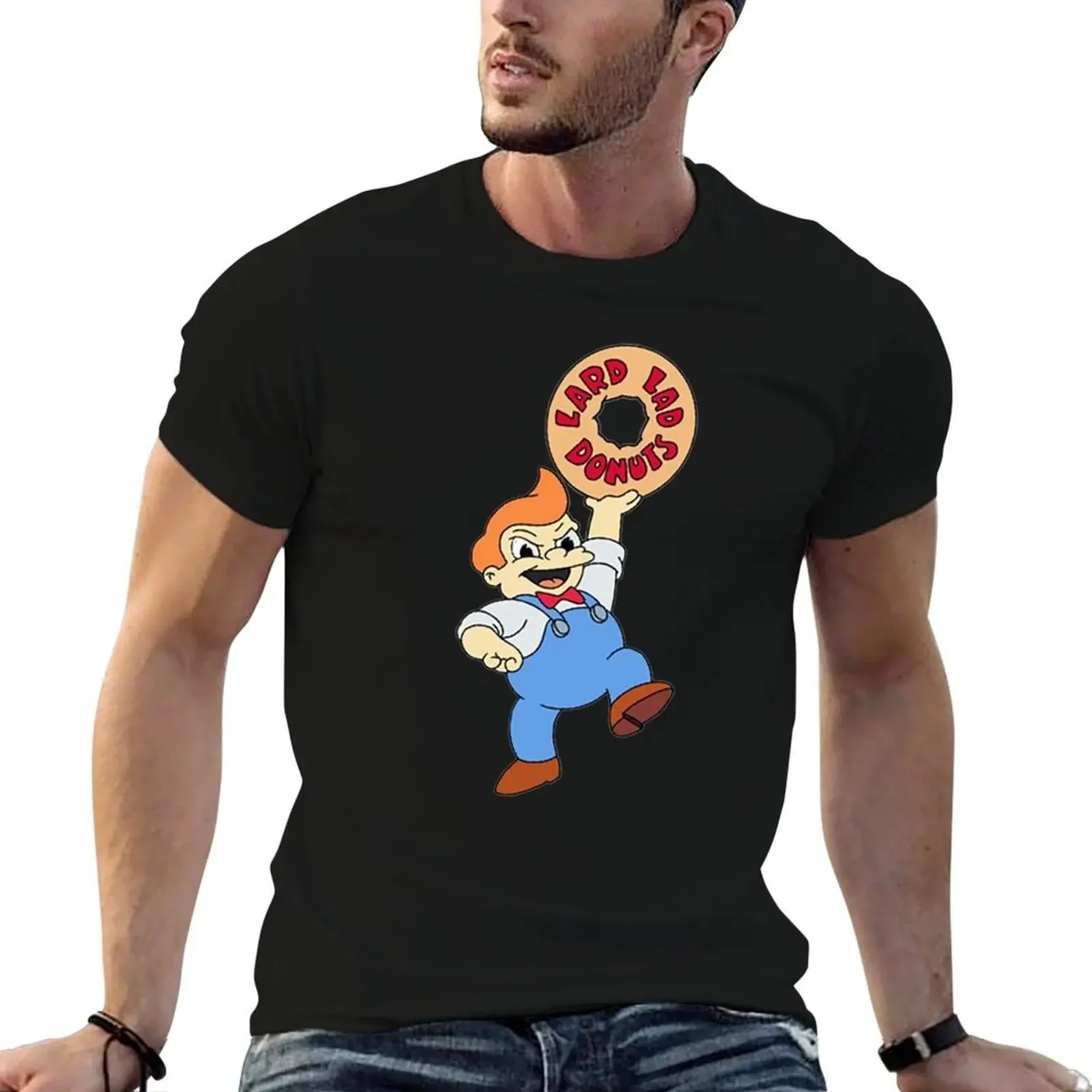 Camiseta Lard Lad, ropa hippie, camisetas divertidas de gran tamaño para hombre de lujo