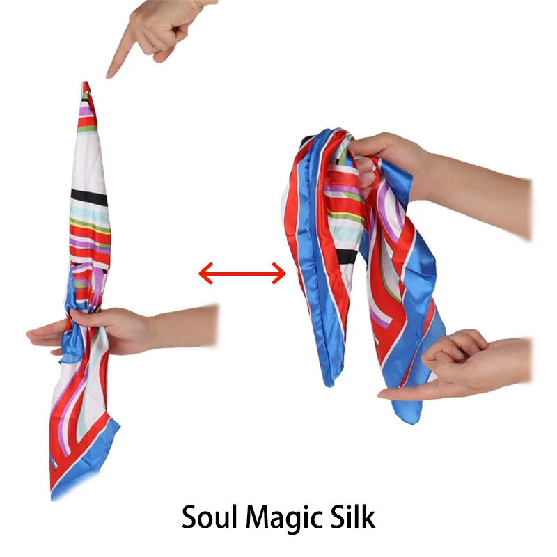 Standing Magic Scarves Automatically Phantom Silk Magic Trick Listen to Magician's Scarf Stage Magic Magician Illusionist Gadget