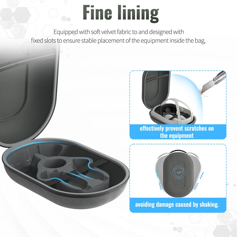 For Vision Pro/Meta Quest 3 portable storage bag Quest 3 portable EVA protective bag