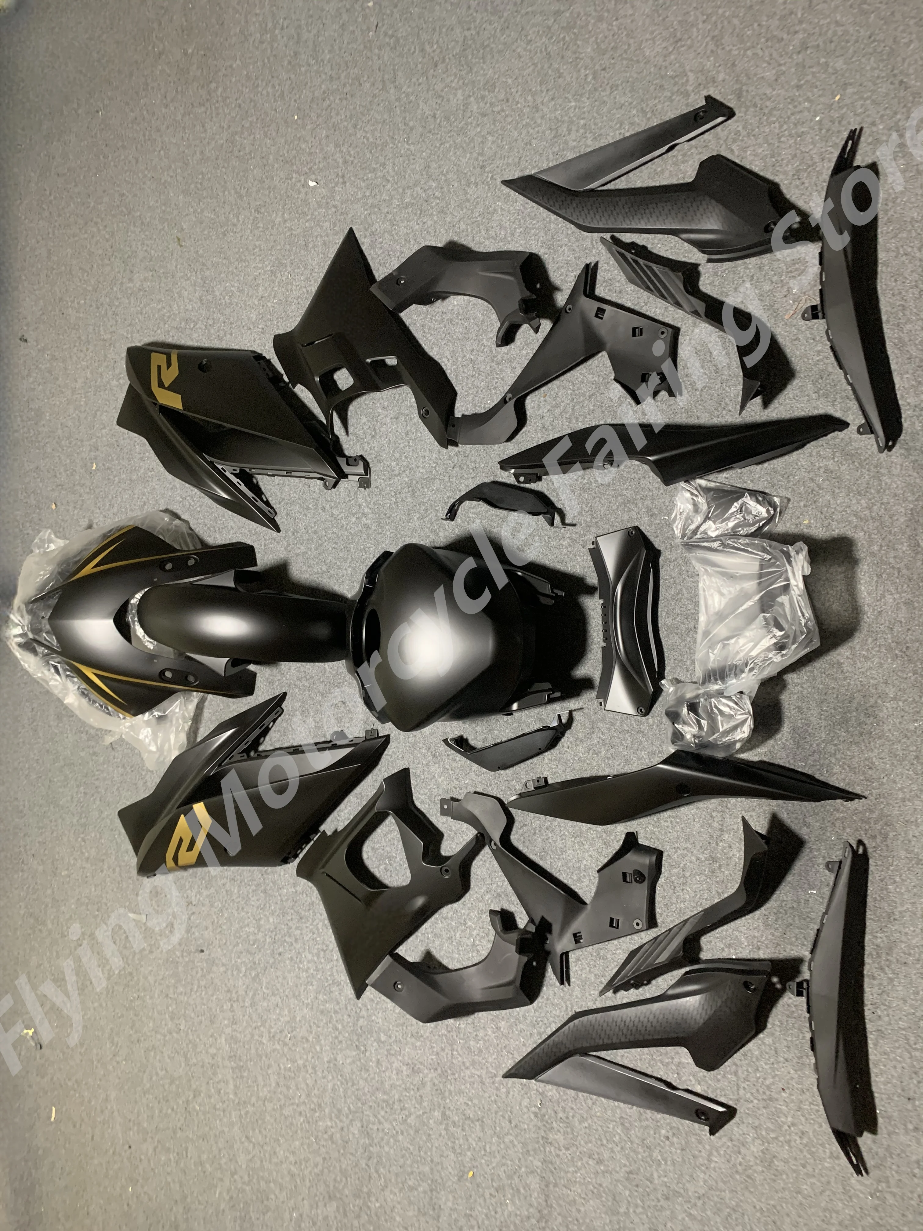 

Motorcycle ABS Plastic Body Injection Bodywork Fairing Kit yellow black For YAMAHA YZFR3 YZFR25 19 20 21 22 23 R25 R3 2019-2023